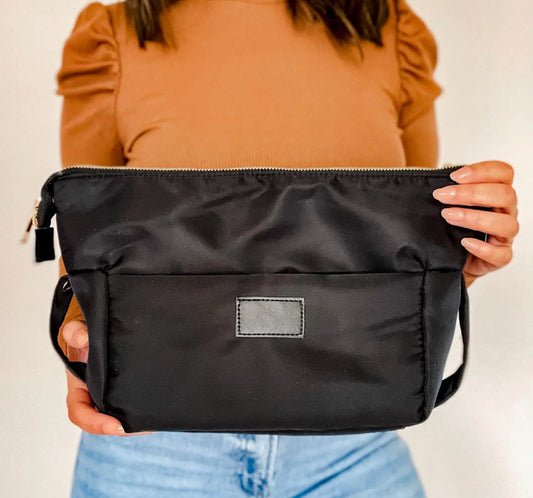Large Black Bum Bag